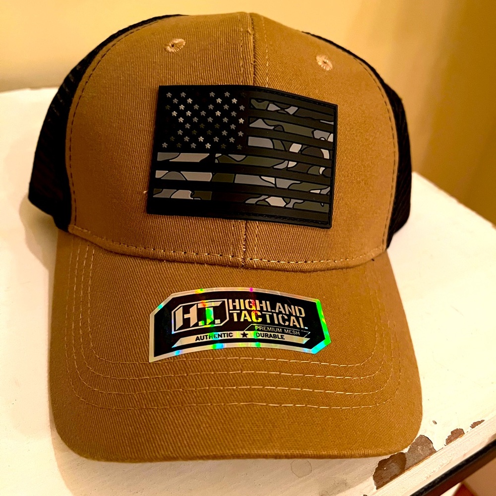 Highland Tactical- American Flag Soft mesh hat
